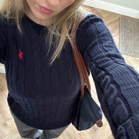 POLO RALPH LAUREN Navy Knit Sweater XXL - Picture 2 of 6